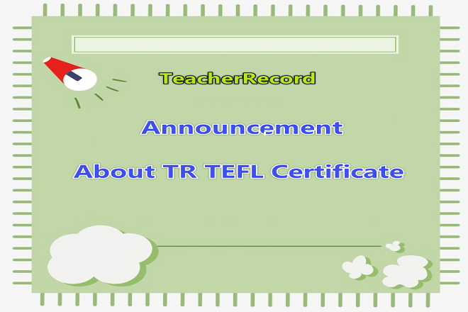 TeacherRecord Official Announcement About TEFL Certificate